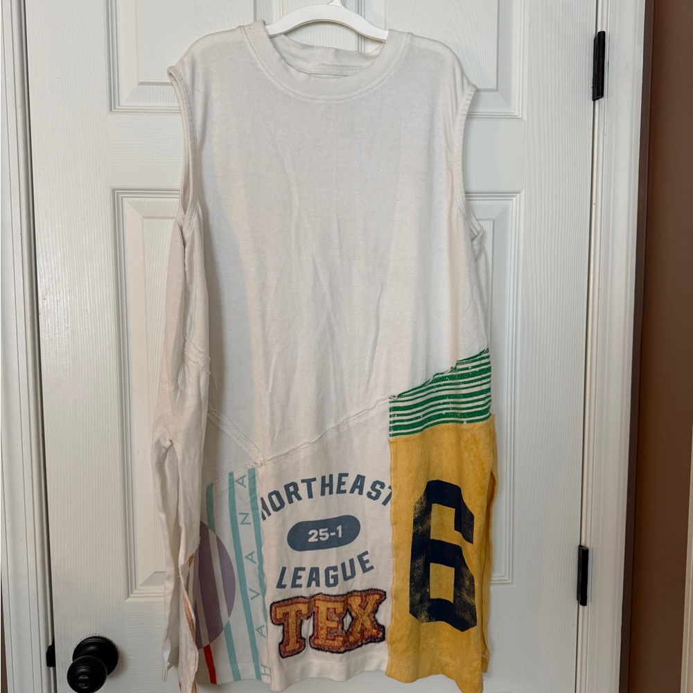 We The Free White Ribbed Crewneck Tank Dress - Picture 1 of 7